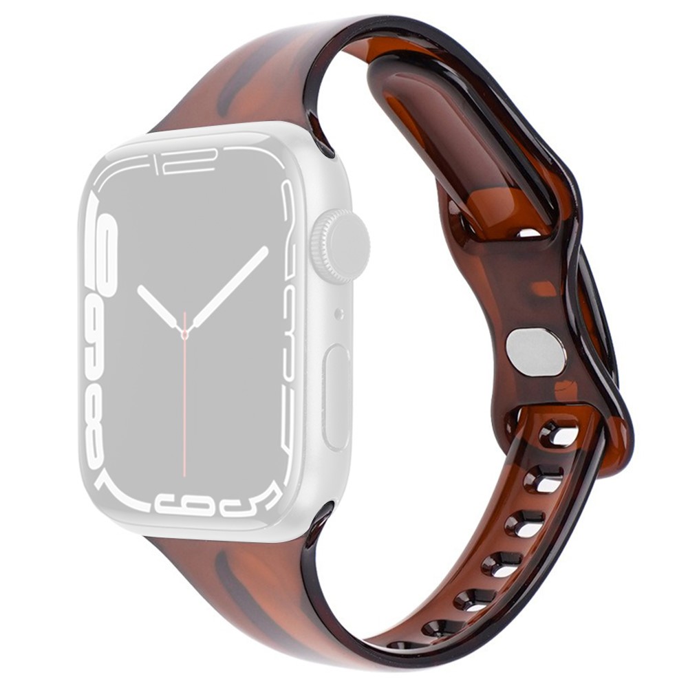 Apple Watch 38/40/41/42 mm CrystalFlex TPU Armband Brun