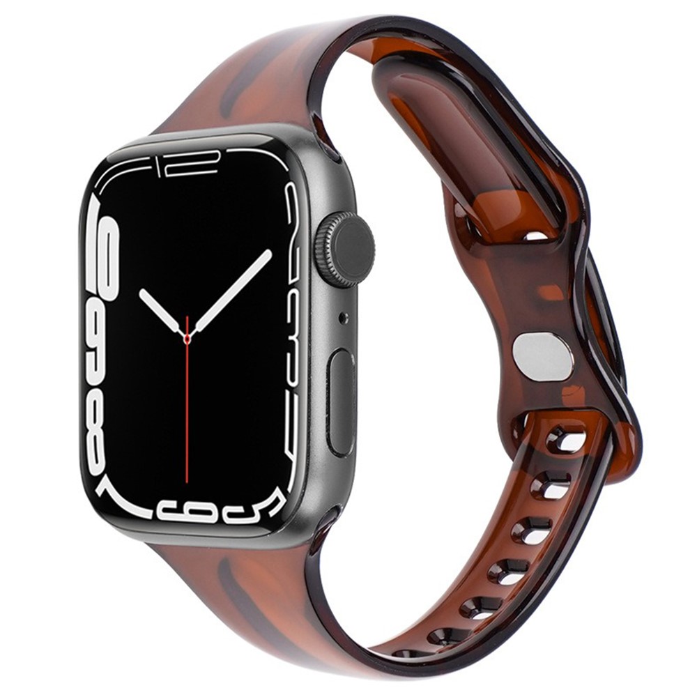  Apple Watch 38/40/41/42 mm CrystalFlex TPU Armband Brun