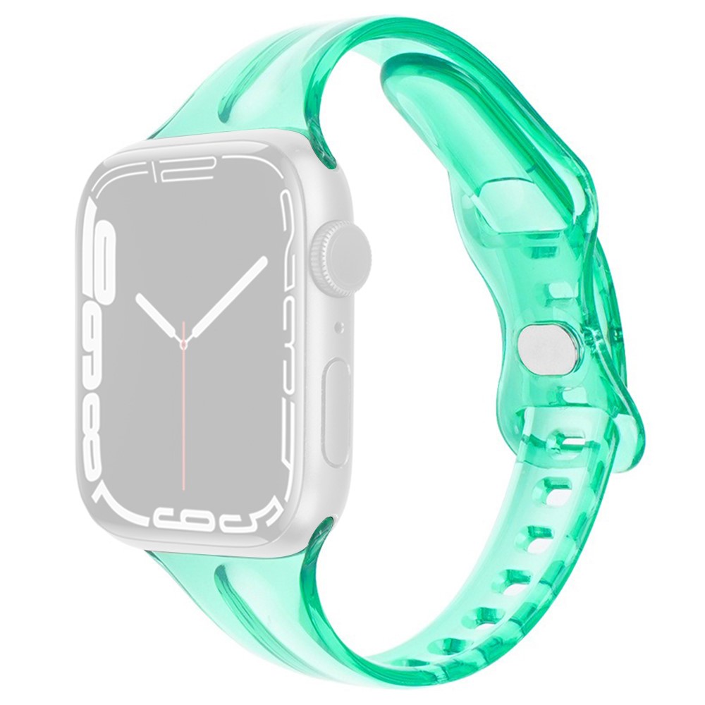  Apple Watch 38/40/41/42 mm CrystalFlex TPU Armband Grön