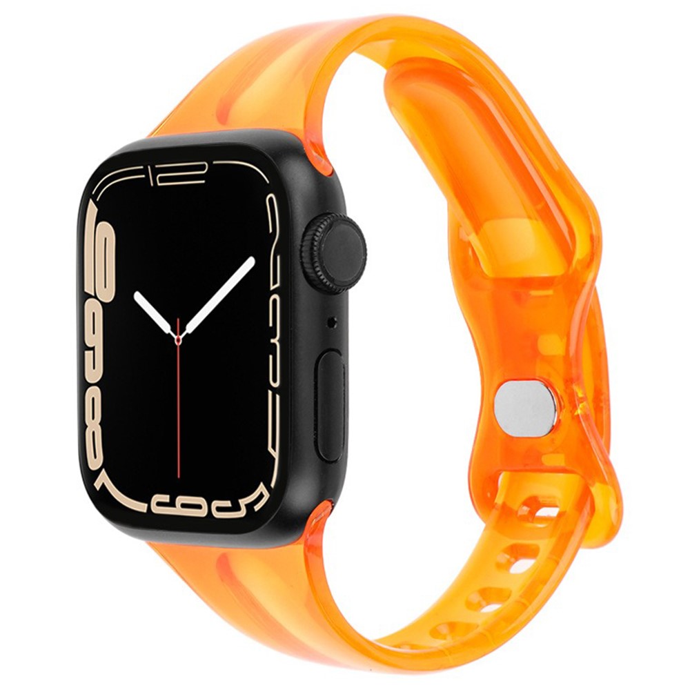  Apple Watch 42/44/45/46/49 mm CrystalFlex TPU Armband Orange