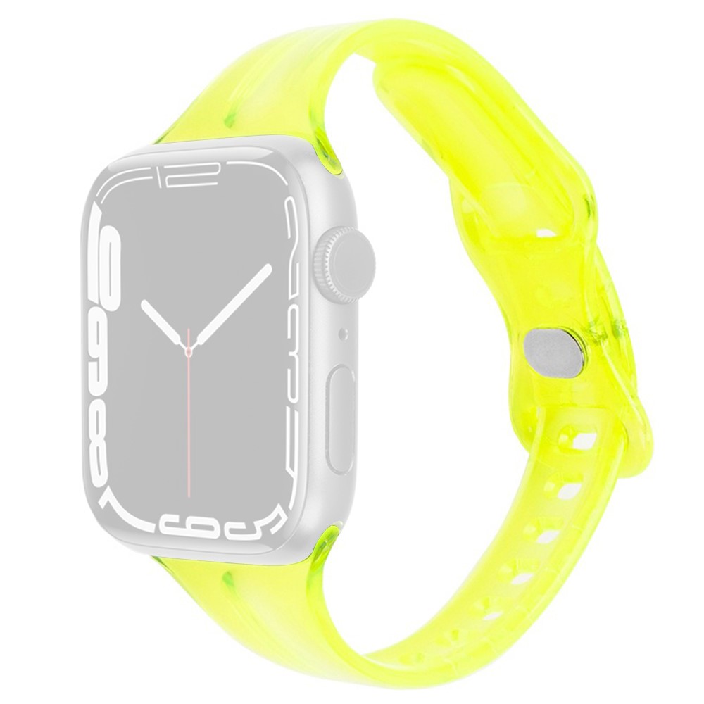  Apple Watch 42/44/45/46/49 mm CrystalFlex TPU Armband Gul
