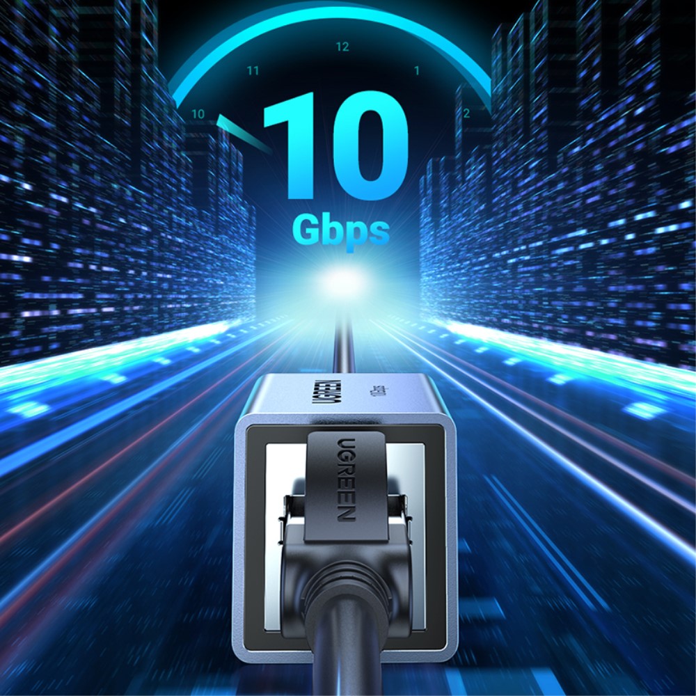UGREEN UGREEN Cat8-Cat5 RJ45 Nätverksadapter 10Gbit/s Blå