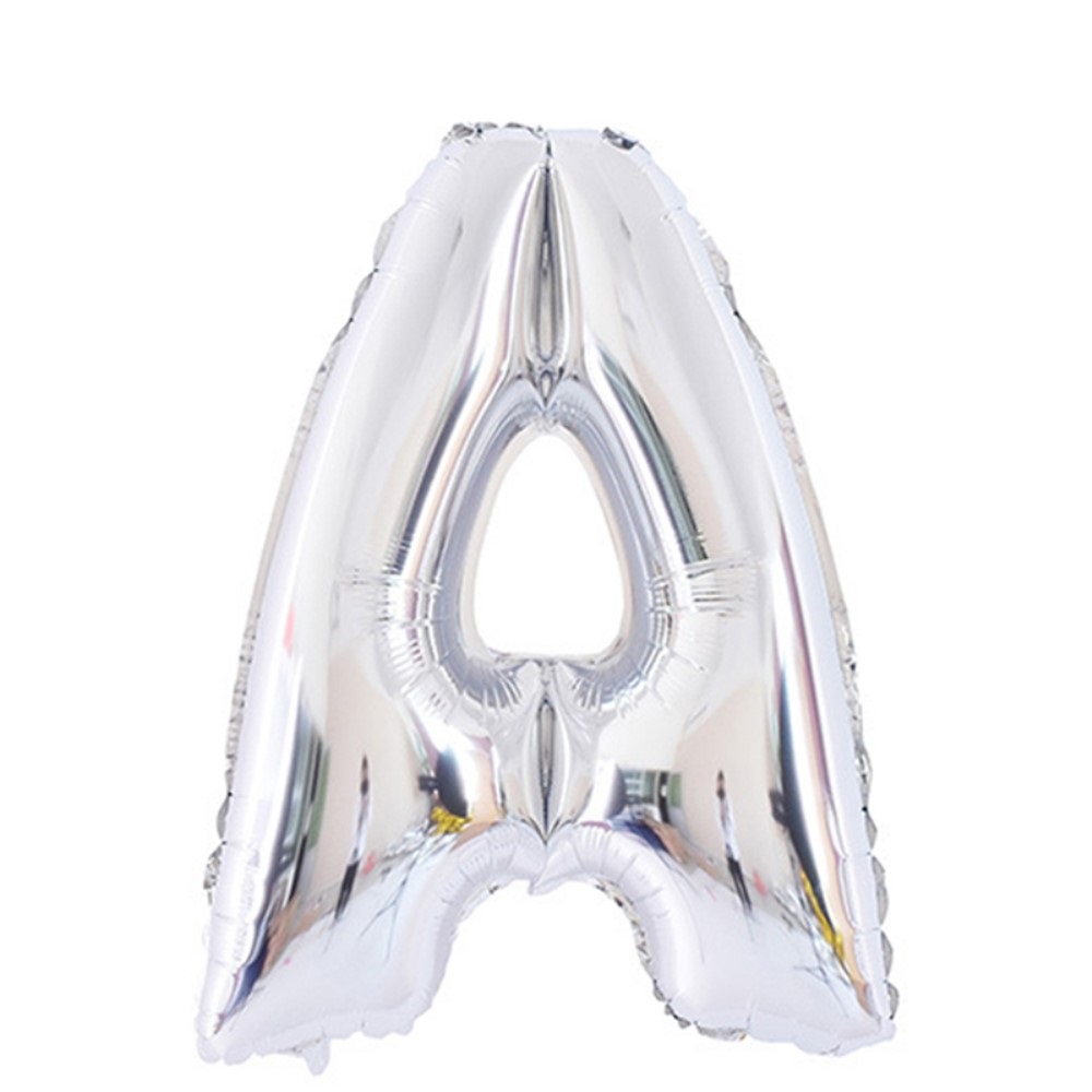  Bokstavsballong A 70 cm Silver