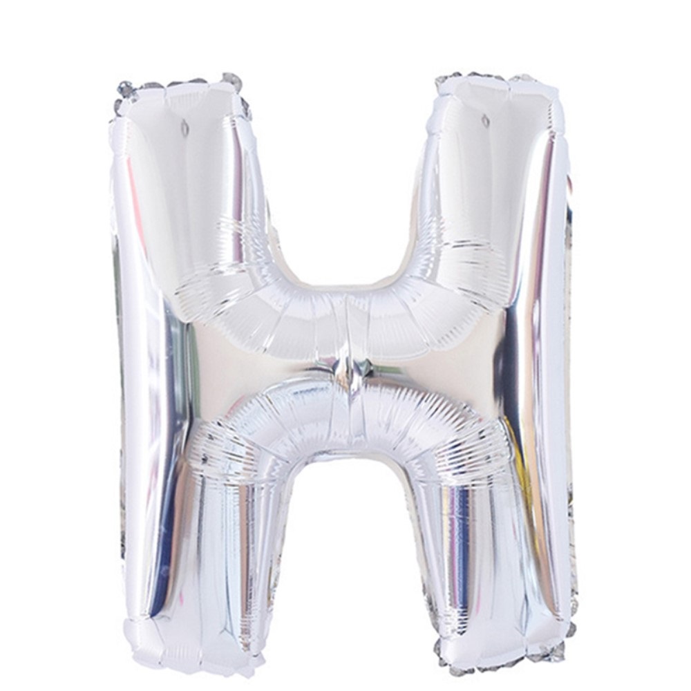  Bokstavsballong H 70 cm Silver
