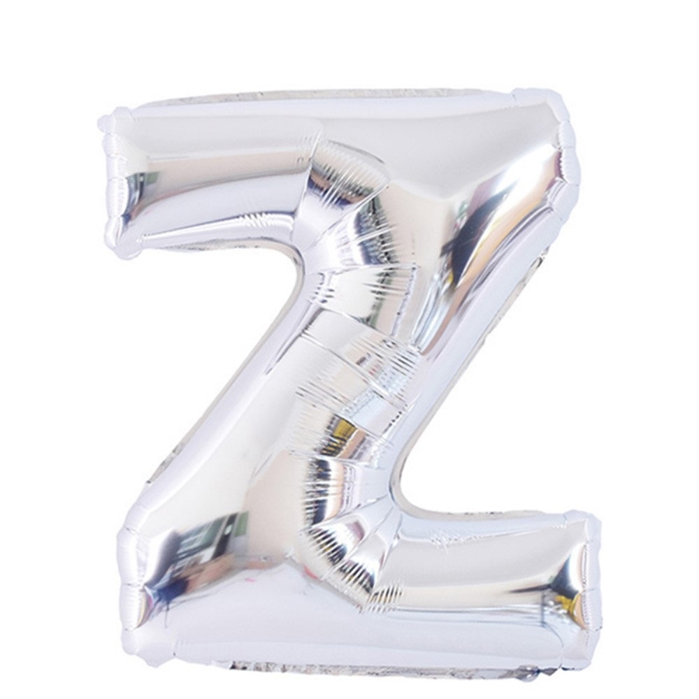  Bokstavsballong Z 70 cm Silver