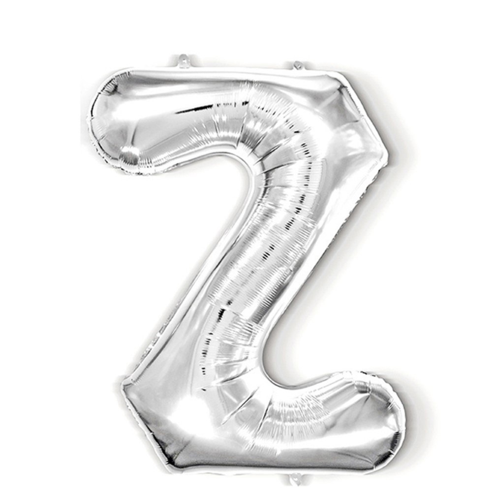  Bokstavsballong Z 40 cm Silver