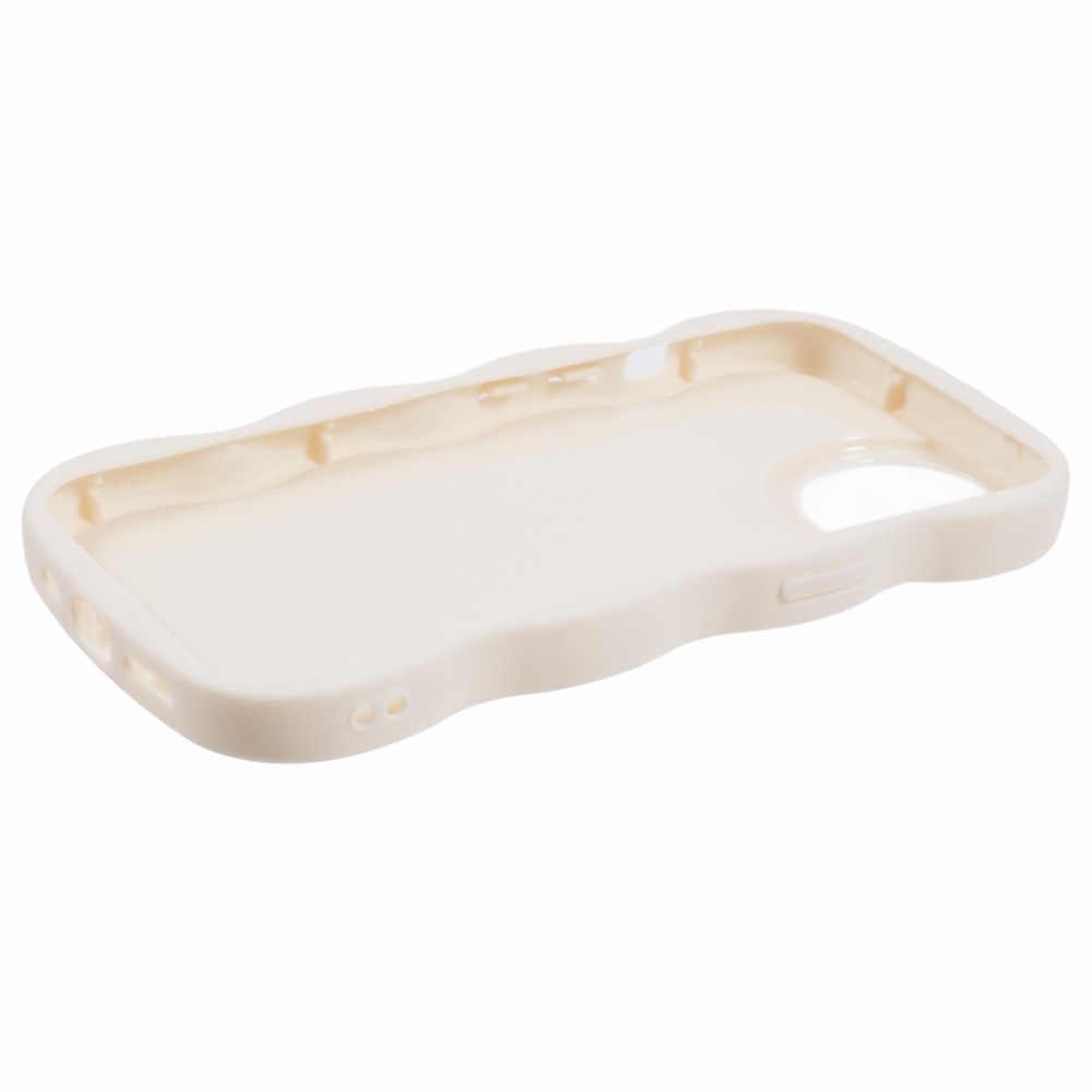  iPhone 15 Mobilskal Wavy Off White