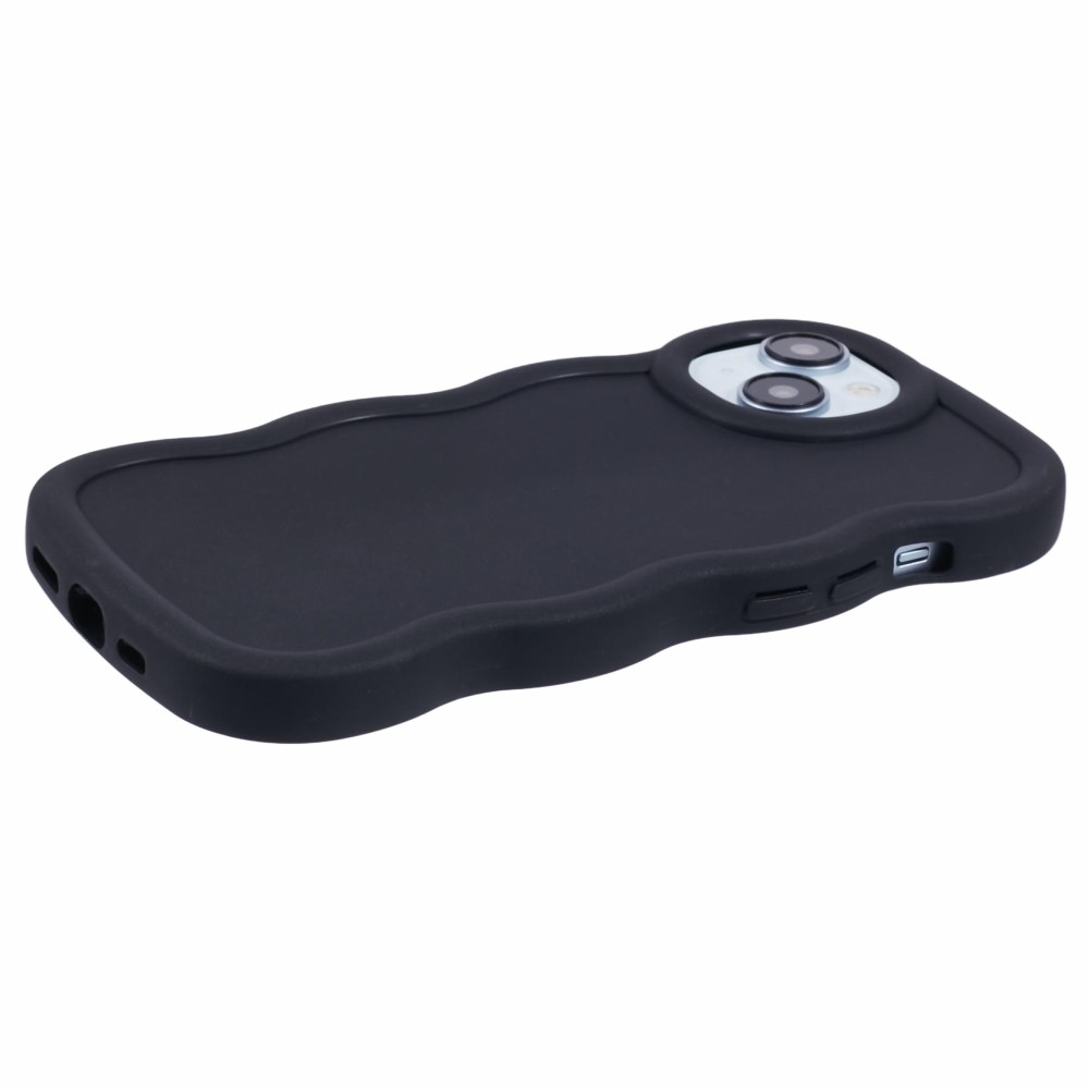  iPhone 15 Mobilskal Wavy Svart