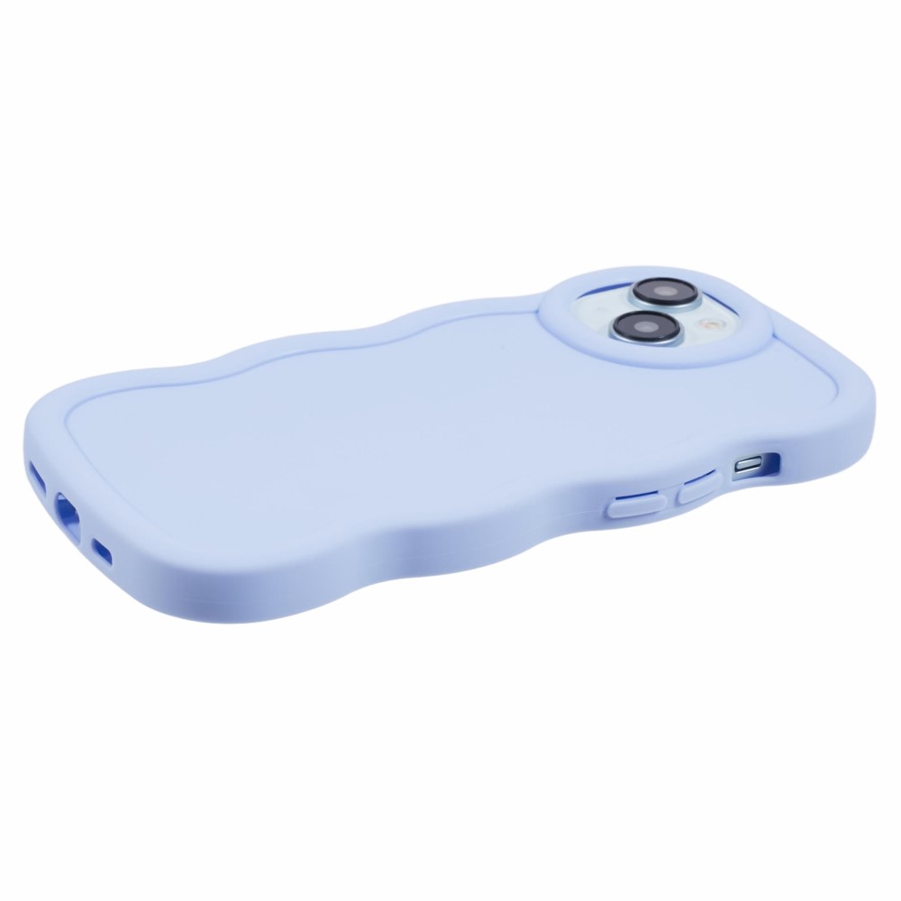  iPhone 15 Mobilskal Wavy Lila