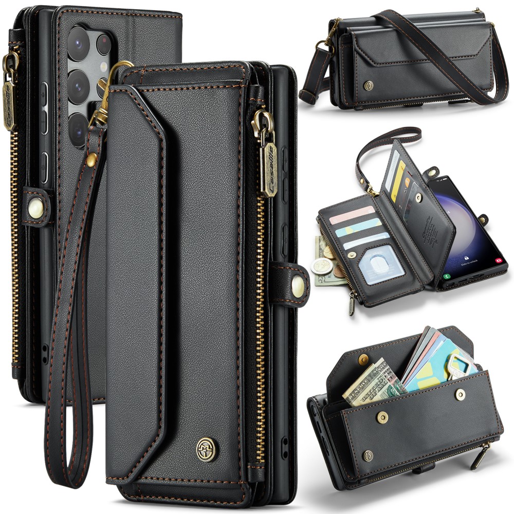 CASEME CASEME Samsung Galaxy S23 Ultra Plånboksfodral Svart