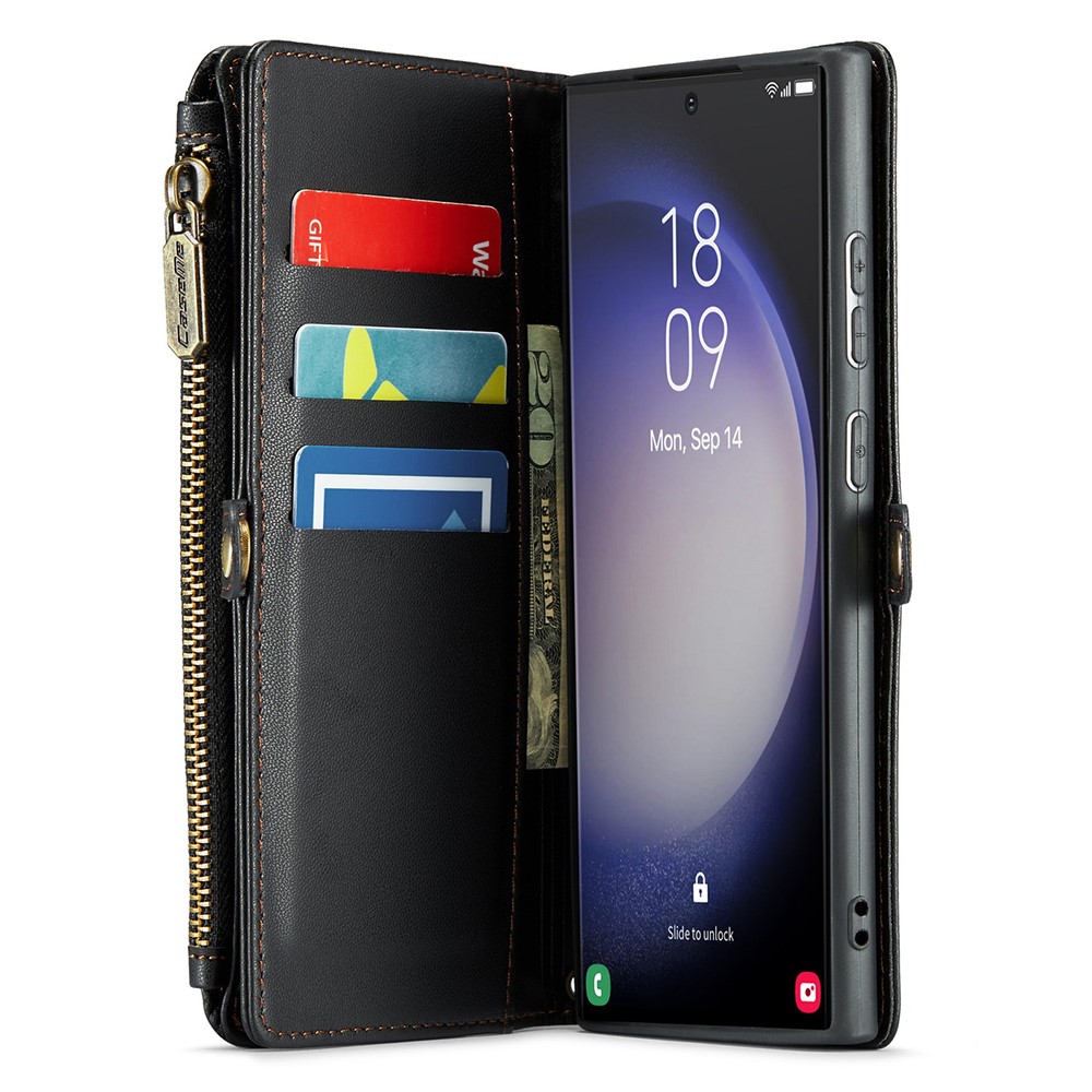 CASEME CASEME Samsung Galaxy S23 Ultra Plånboksfodral Svart