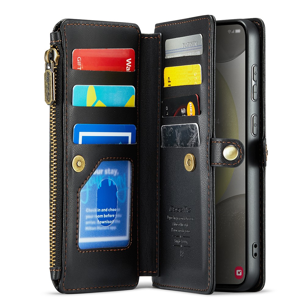 CASEME CASEME Samsung Galaxy S24 Plånboksfodral Svart