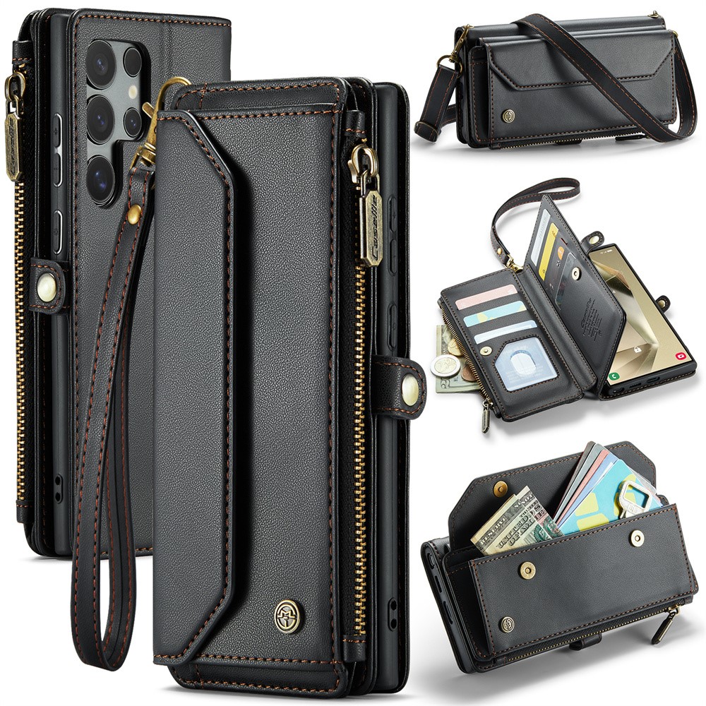 CASEME CASEME Samsung Galaxy S24 Ultra Plånboksfodral Svart