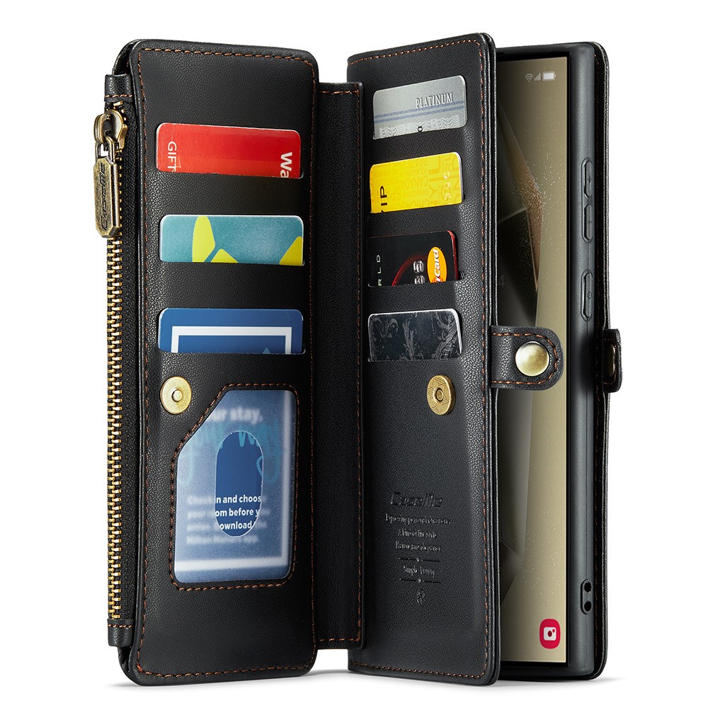 CASEME CASEME Samsung Galaxy S24 Ultra Plånboksfodral Svart
