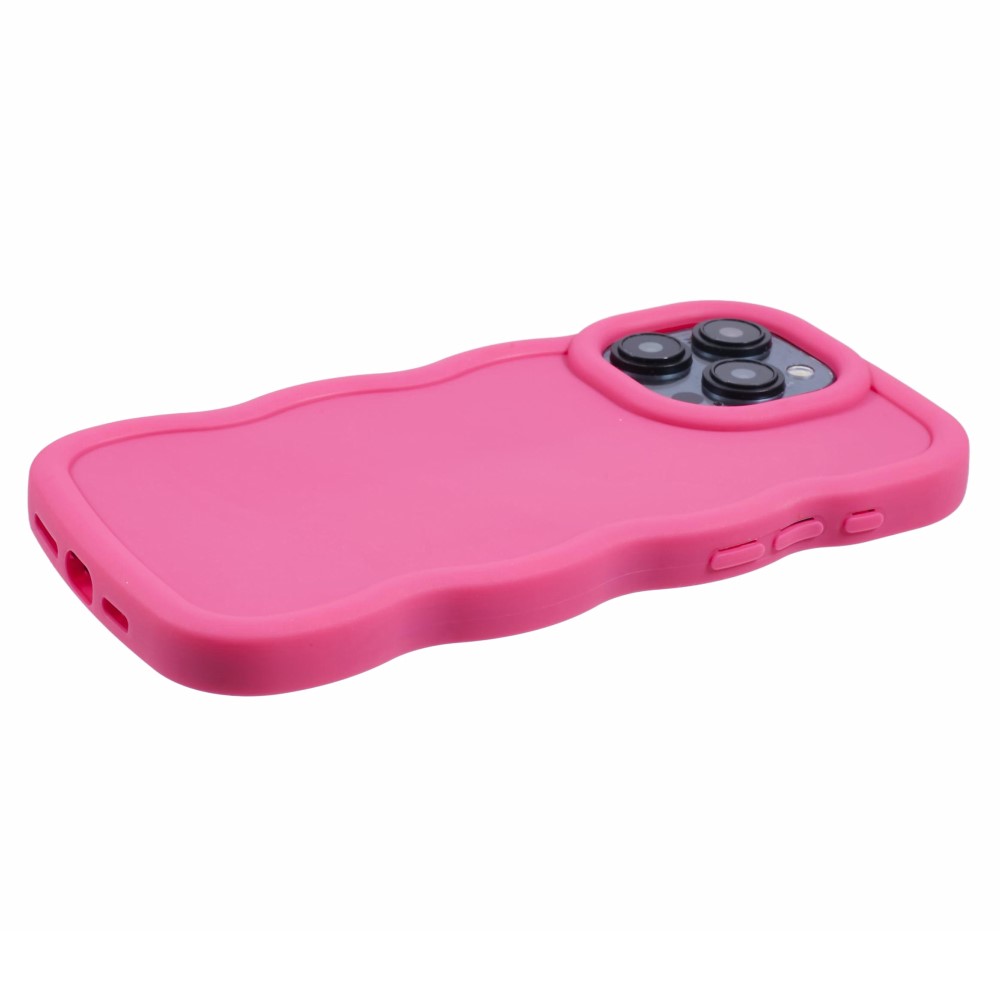  iPhone 12 Pro Max Mobilskal Wavy Rosa