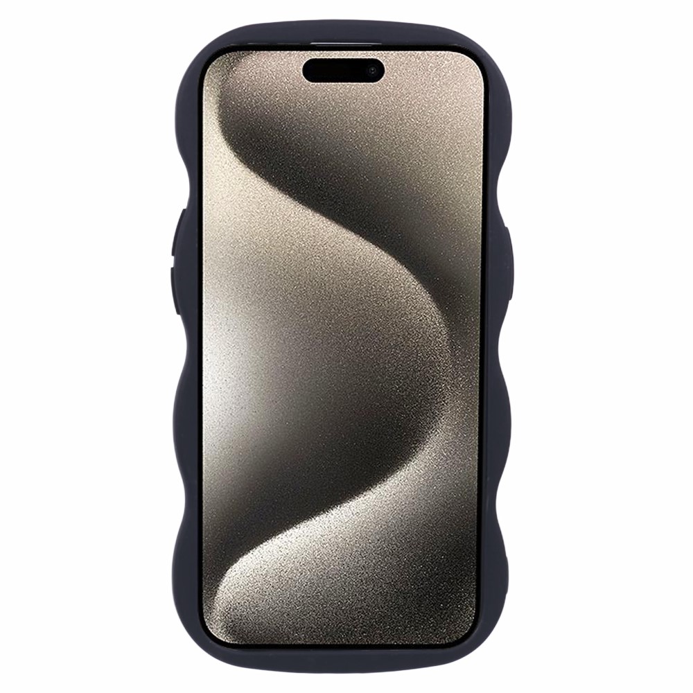  iPhone 14 Mobilskal Wavy Svart