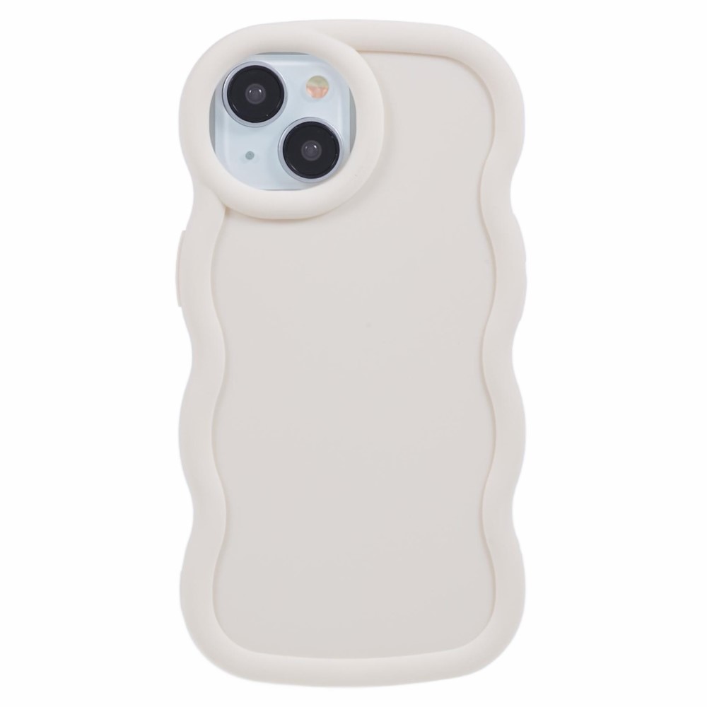  iPhone 13 Mobilskal Wavy Off White