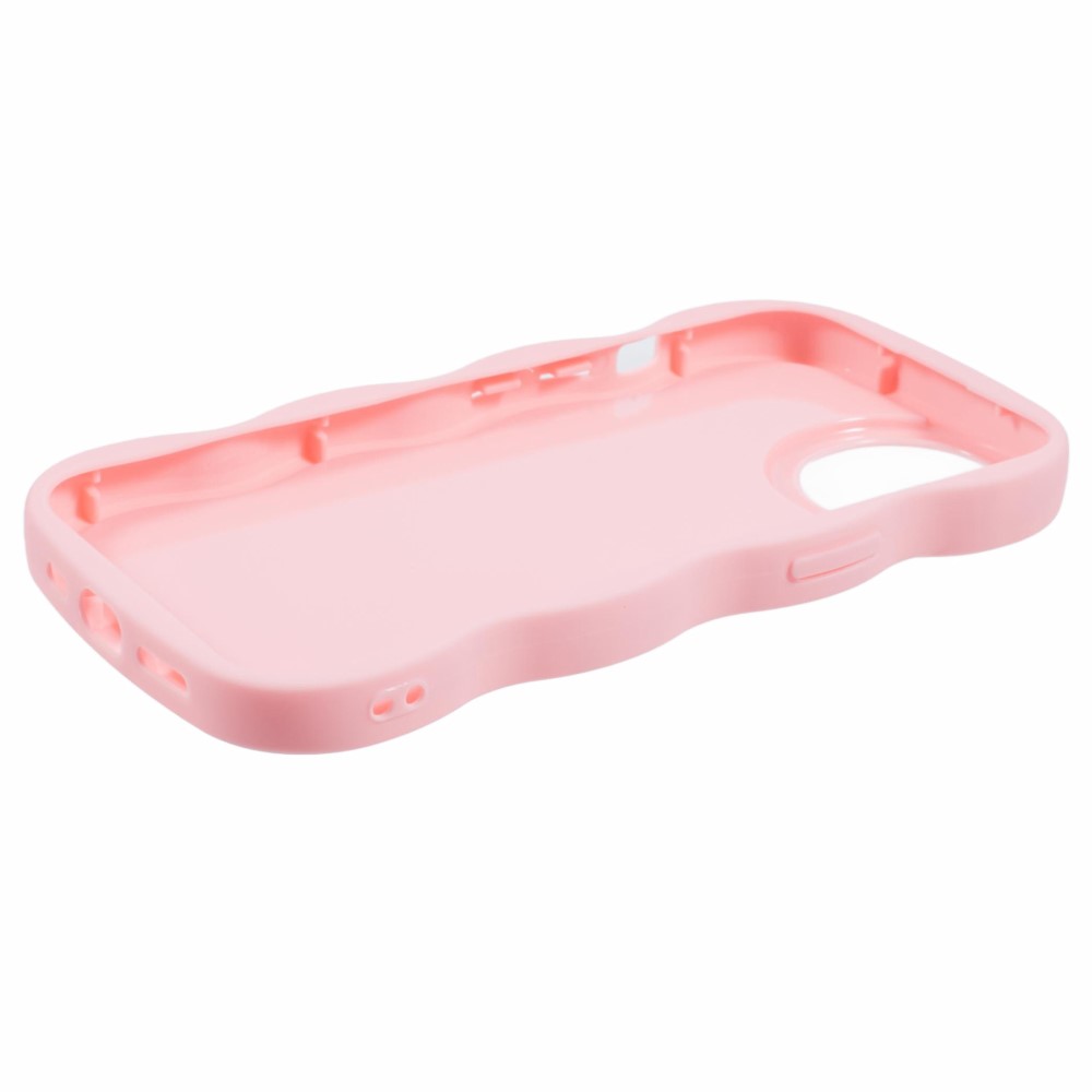  iPhone 13 Mobilskal Wavy Ljus Rosa