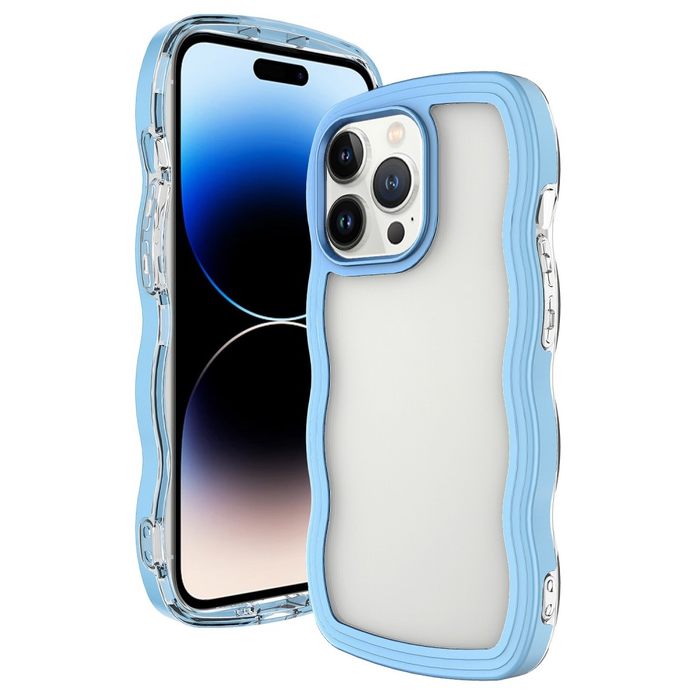  iPhone 14 Pro Max Skal Wavy Hybrid Blå