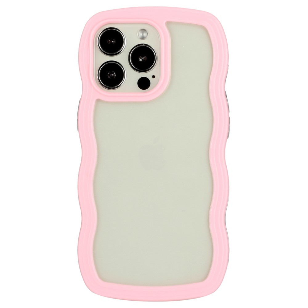  iPhone 14 Pro Skal Wavy Hybrid Rosa