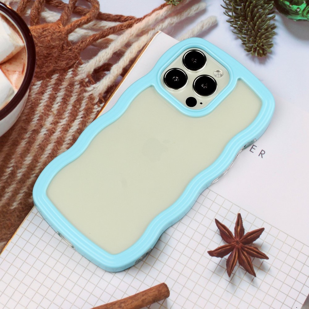  iPhone 14 Pro Skal Wavy Hybrid Blå