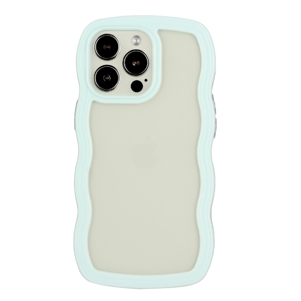  iPhone 15 Pro Max Skal Wavy Hybrid Transparent/Grön