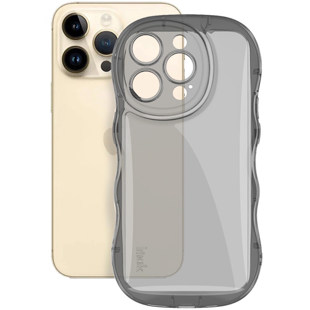 IMAK IMAK iPhone 14 Pro Skal TPU Tonad Svart