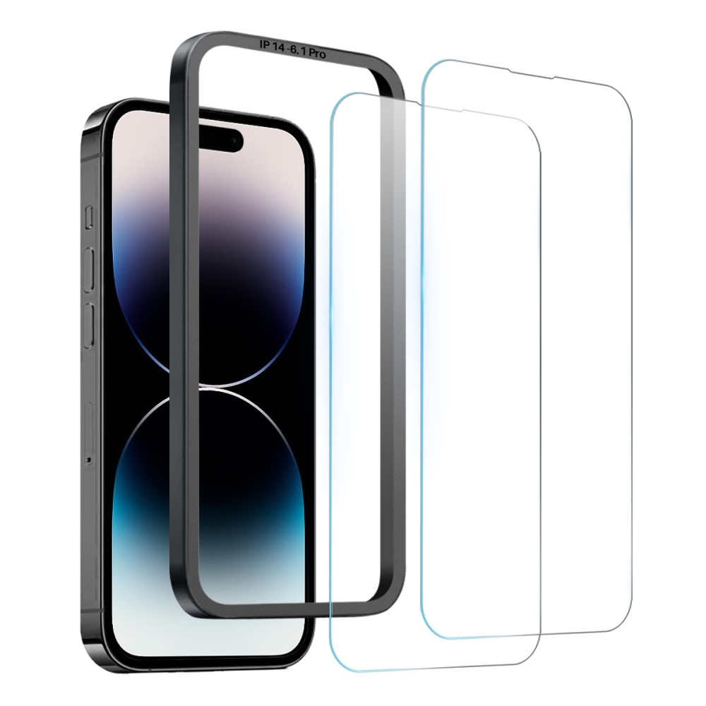 NORTHJO NORTHJO iPhone 14 Pro Skärmskydd 2-PACK Härdat Glas