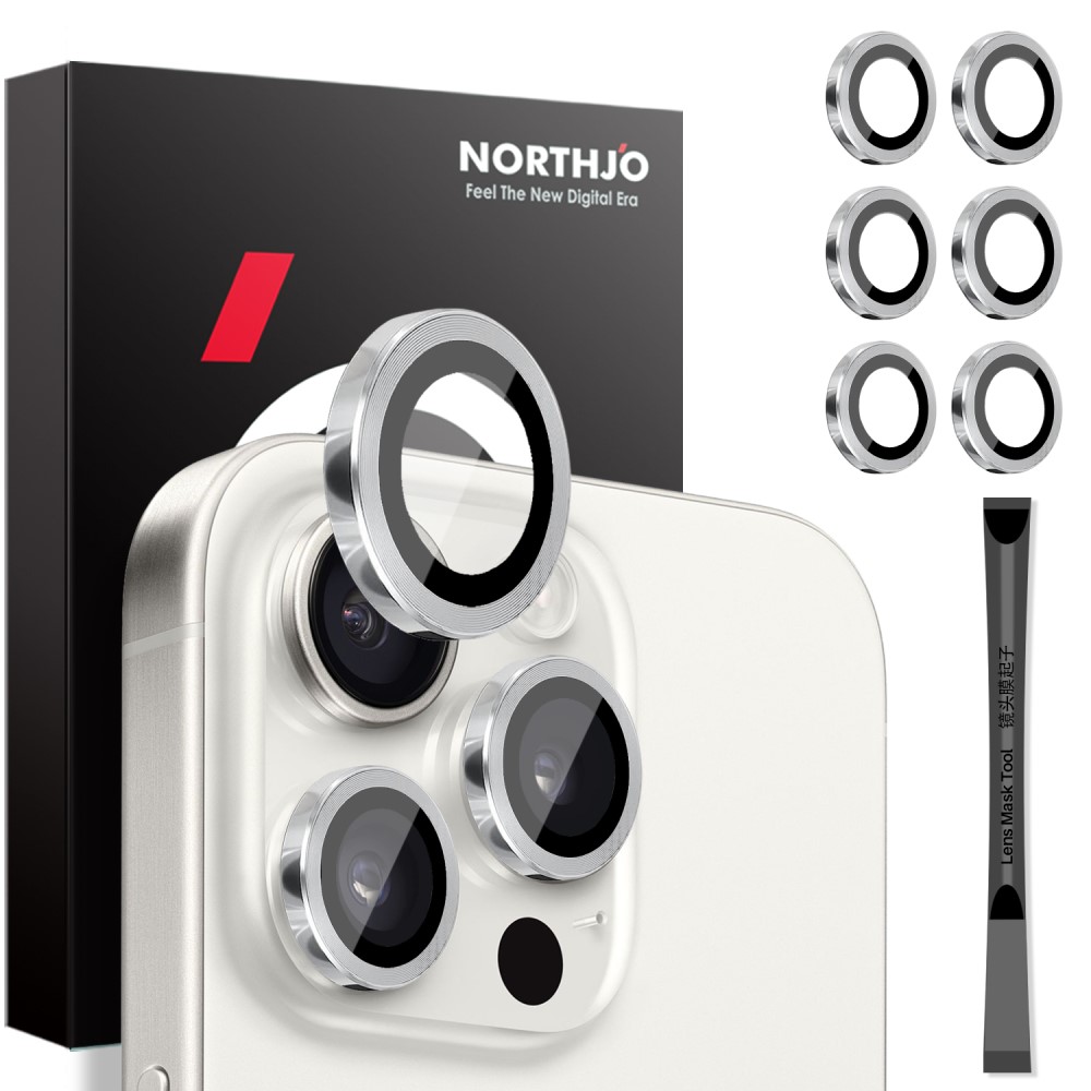 NORTHJO NORTHJO iPhone 14 Pro/Pro Max/15 Pro/Pro Max Linsskydd 2-PACK