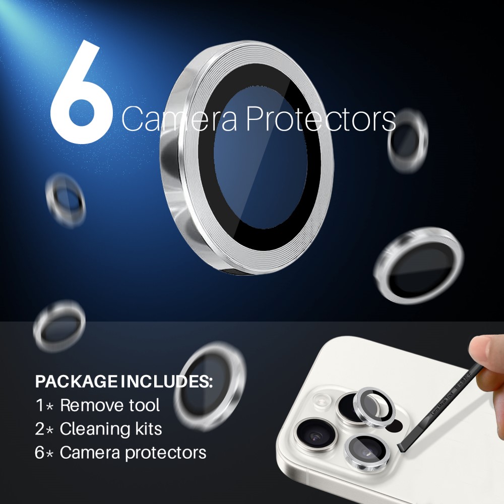 NORTHJO NORTHJO iPhone 14 Pro/Pro Max/15 Pro/Pro Max Linsskydd 2-PACK
