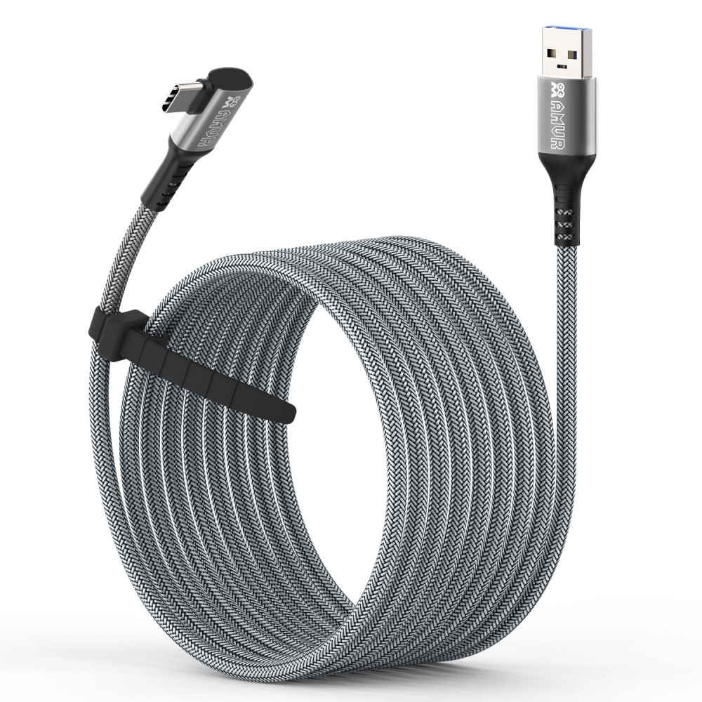 AMVR AMVR 5m 60W Link Kabel till VR Headset USB-C Grå