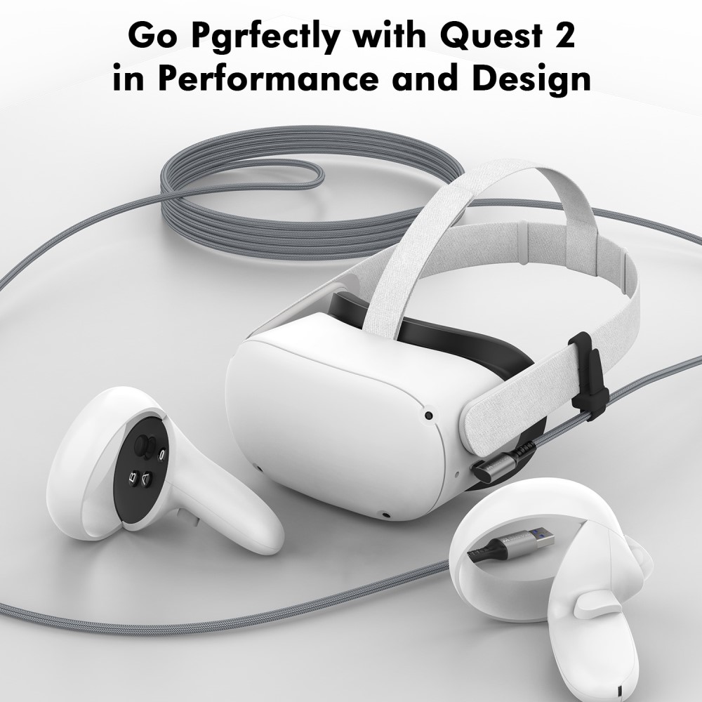 AMVR AMVR 5m 60W Link Kabel till VR Headset USB-C Grå