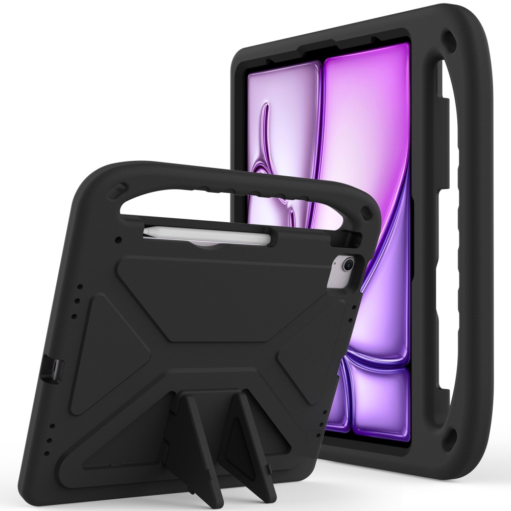  iPad Pro 13 2025/2024/Air 13 2025/2024 Skal EVA Kickstand Svart