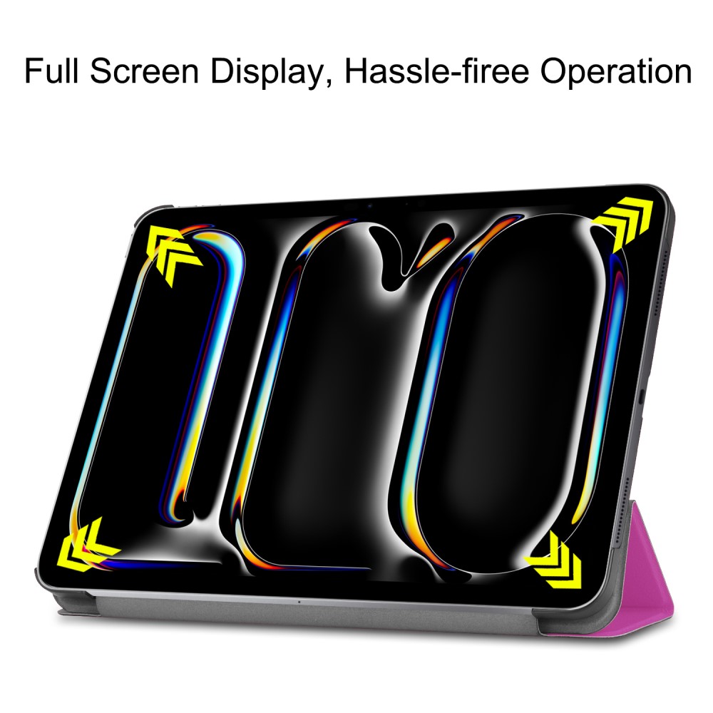  iPad Pro 11 2025/2024 Fodral Tri-Fold Lila