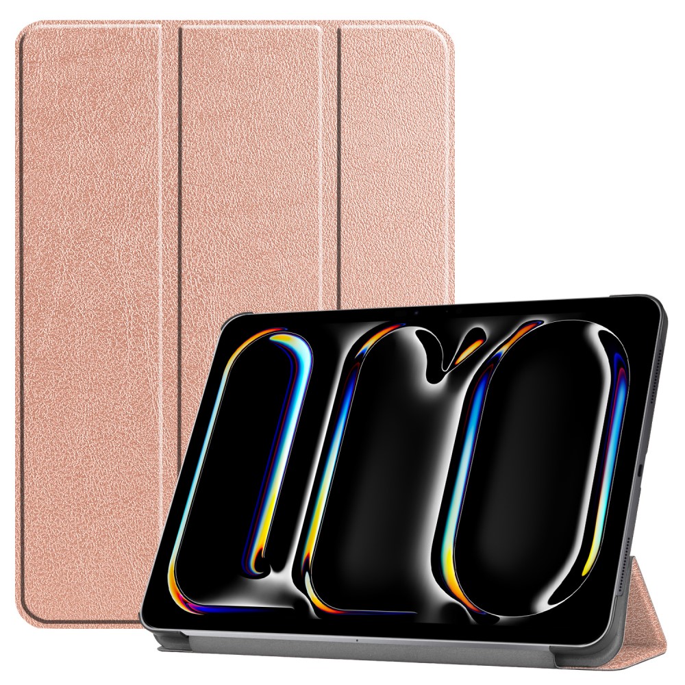  iPad Pro 11 2025/2024 Fodral Tri-Fold Roséguld