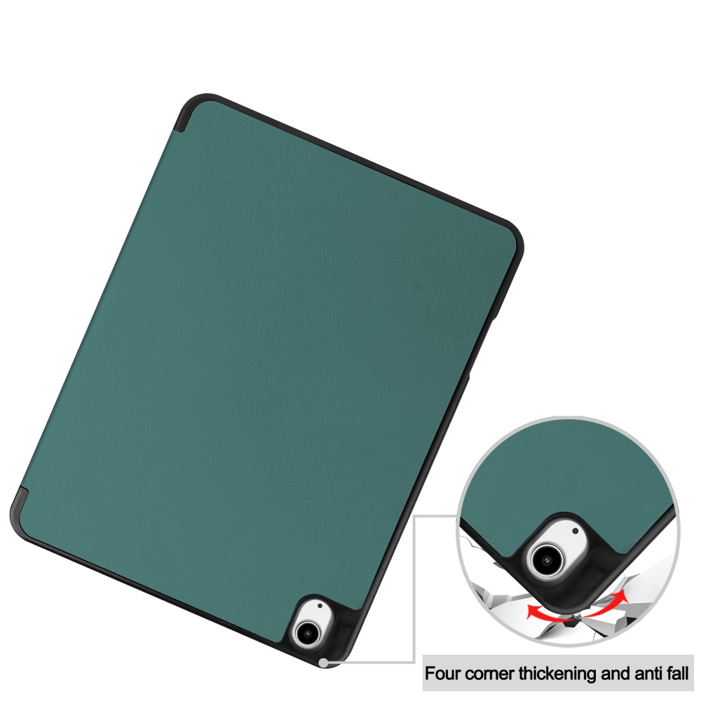  iPad Air 13 2026-2024 Fodral Tri-Fold Pennhållare Grön