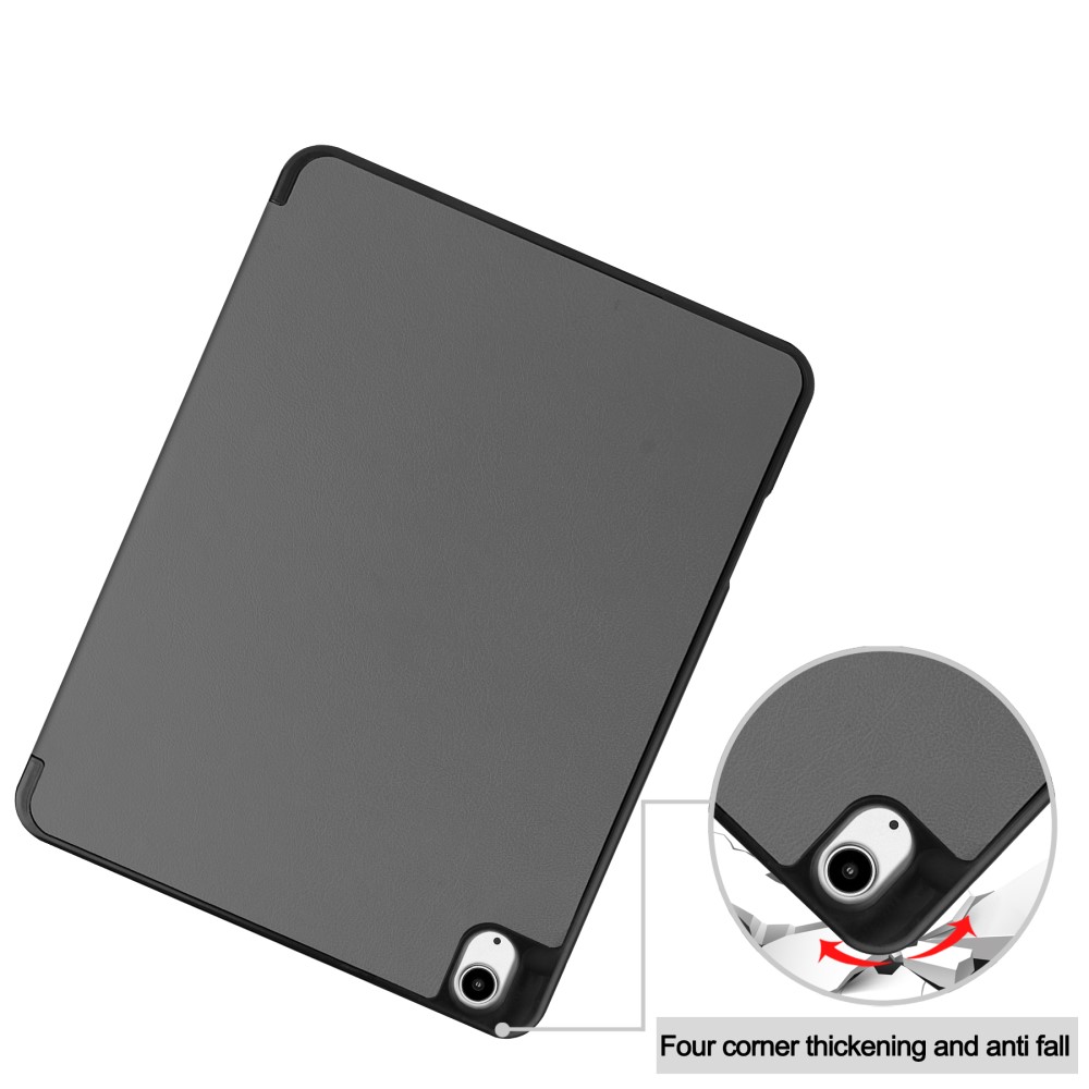 iPad Air 13 2026-2024 Fodral Tri-Fold Pennhållare Grå