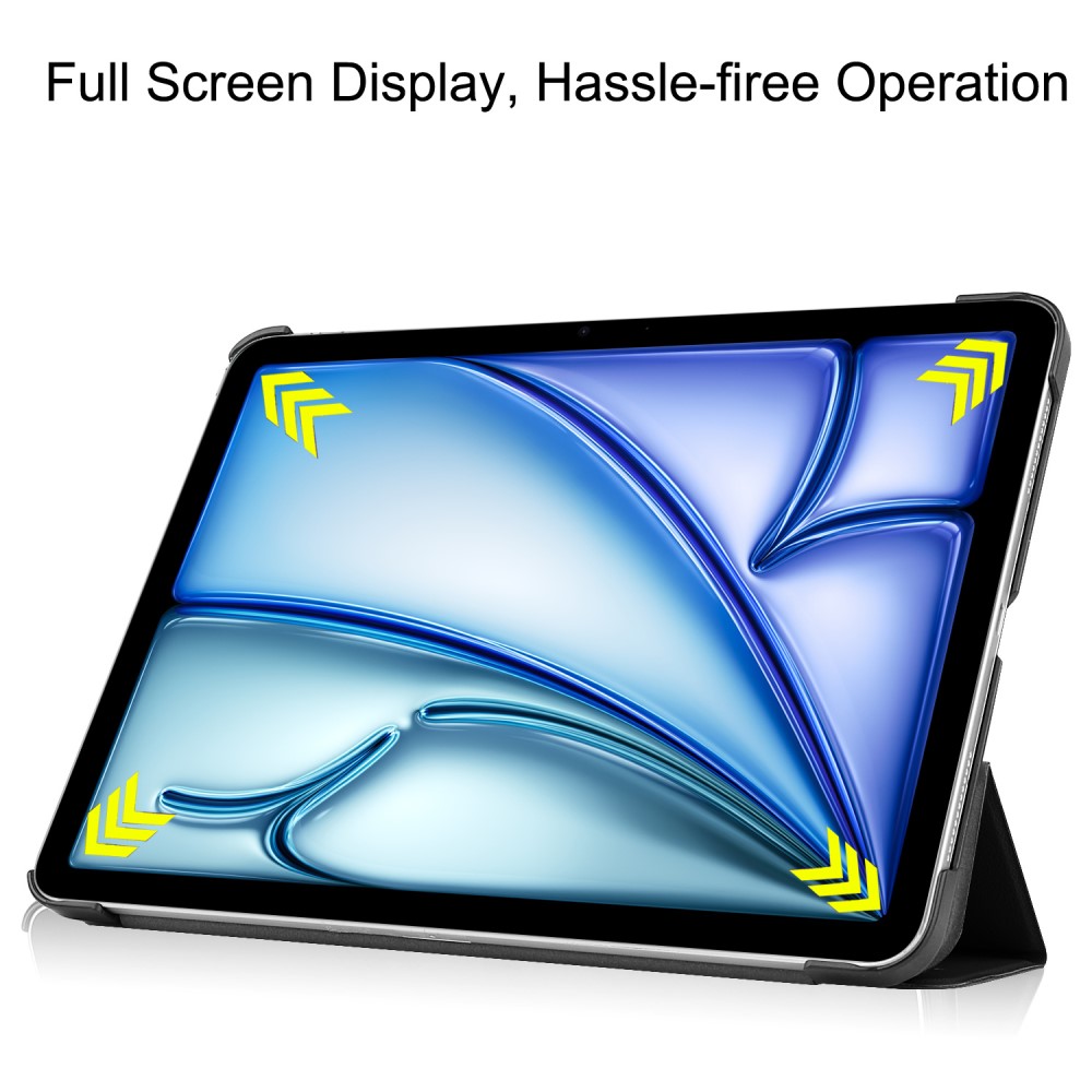  iPad Air 13 2026-2024 Fodral Tri-Fold Svart