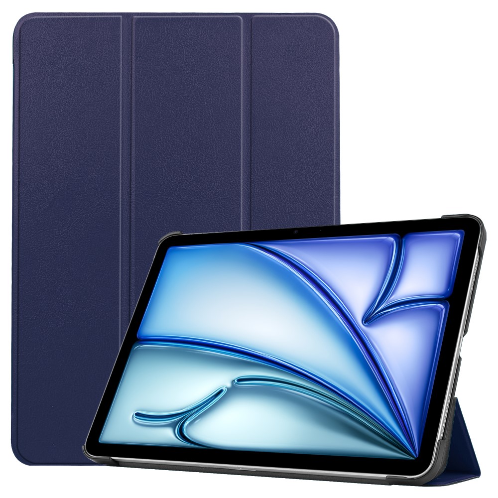  iPad Air 13 2026-2024 Fodral Tri-Fold Mörk Blå