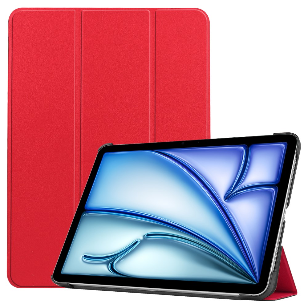  iPad Air 13 2026-2024 Fodral Tri-Fold Röd