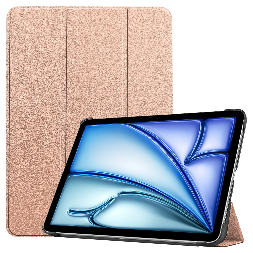  iPad Air 13 2026-2024 Fodral Tri-Fold Roséguld