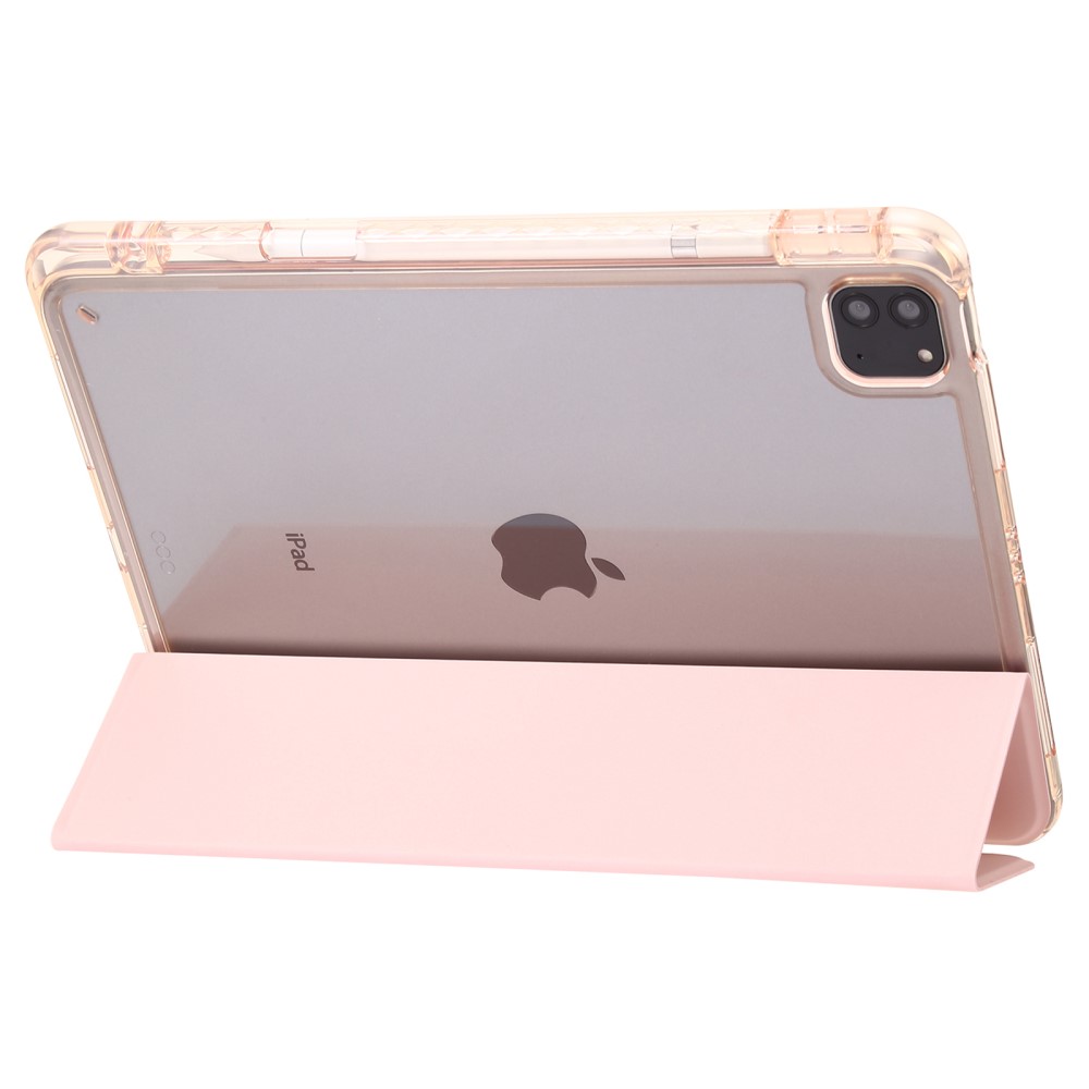  iPad Pro 11 2025/2024 Fodral Tri-Fold Pennhållare Hybrid Gul