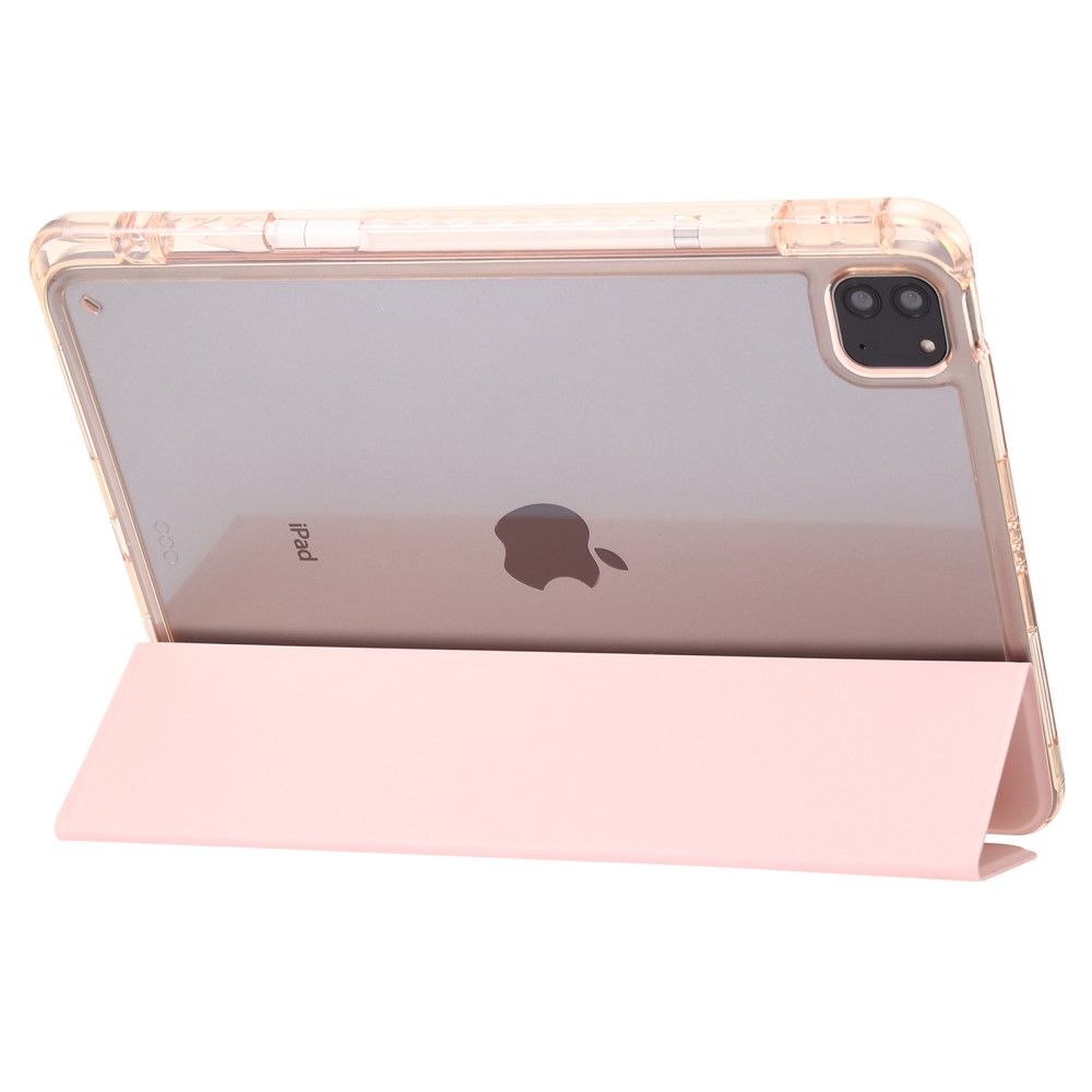  iPad Pro 11 2025/2024 Fodral Tri-Fold Pennhållare Hybrid Svart