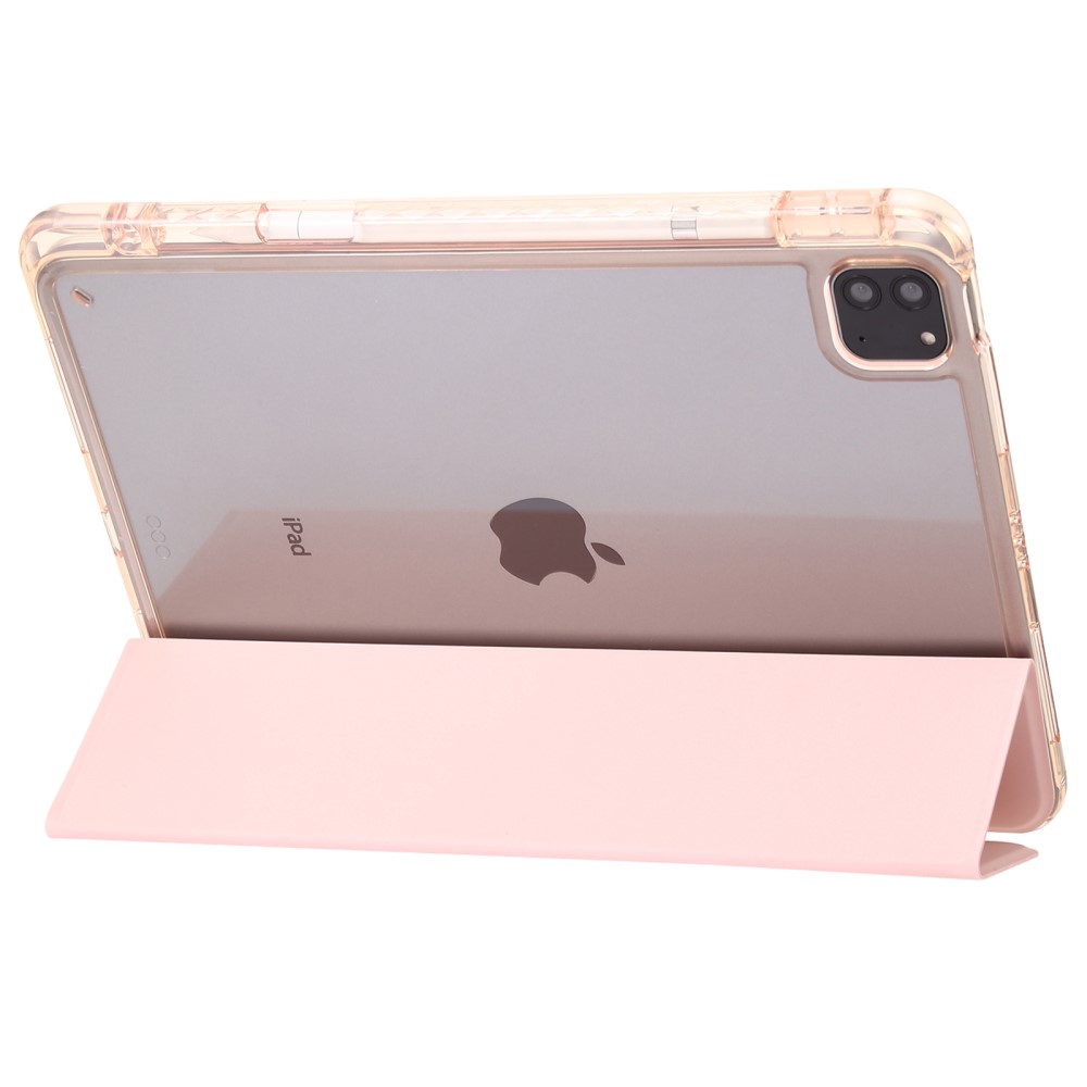  iPad Pro 11 2025/2024 Fodral Tri-Fold Pennhållare Hybrid Blå