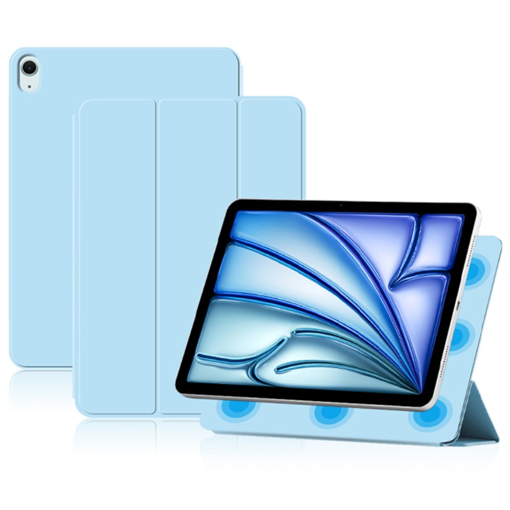  iPad Air 13 2026-2024 2in1 Magnetiskt Fodral Blå