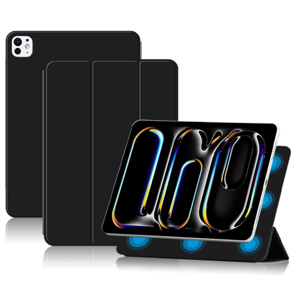  iPad Pro 11 2025/2024 2in1 Magnetiskt Fodral Svart