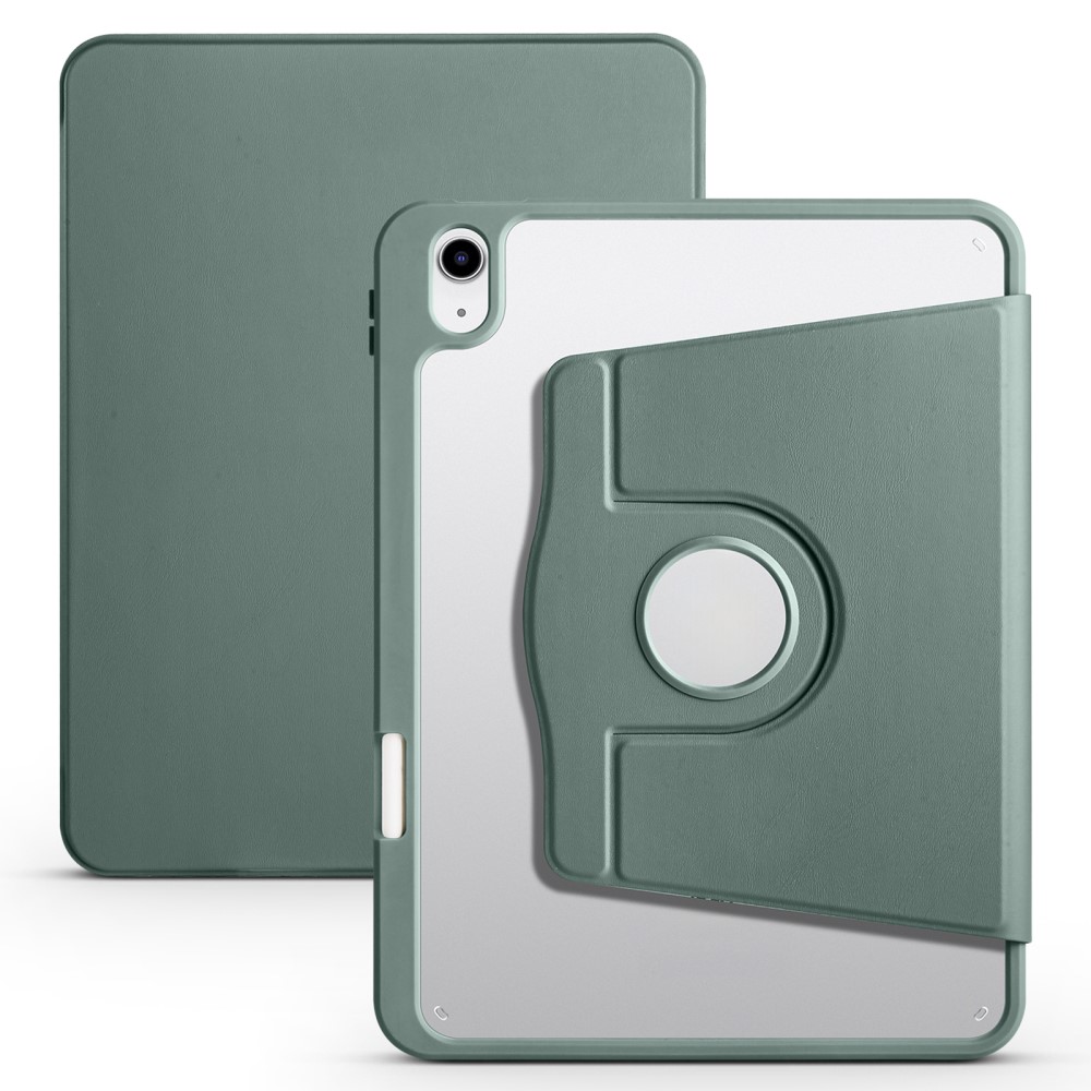  iPad Air 13 2026-2024 Fodral Hybrid Rotation Pennhållare Grön