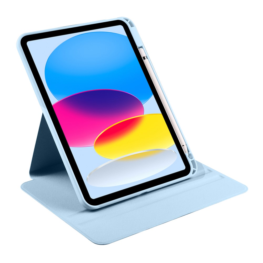  iPad Air 13 2026-2024 Fodral Hybrid Rotation Pennhållare Blå