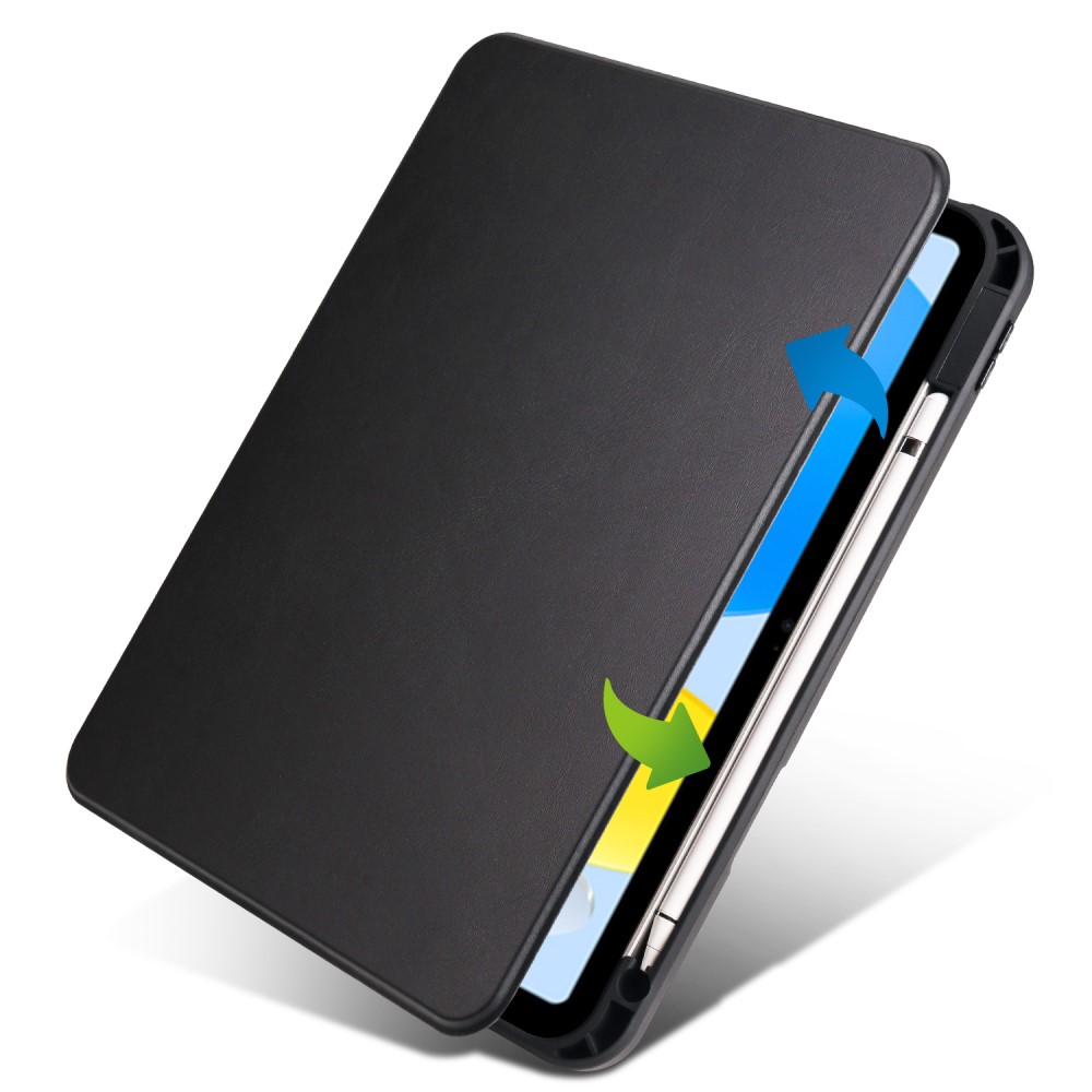  iPad Air 13 2026-2024 Fodral Hybrid Rotation Pennhållare Svart