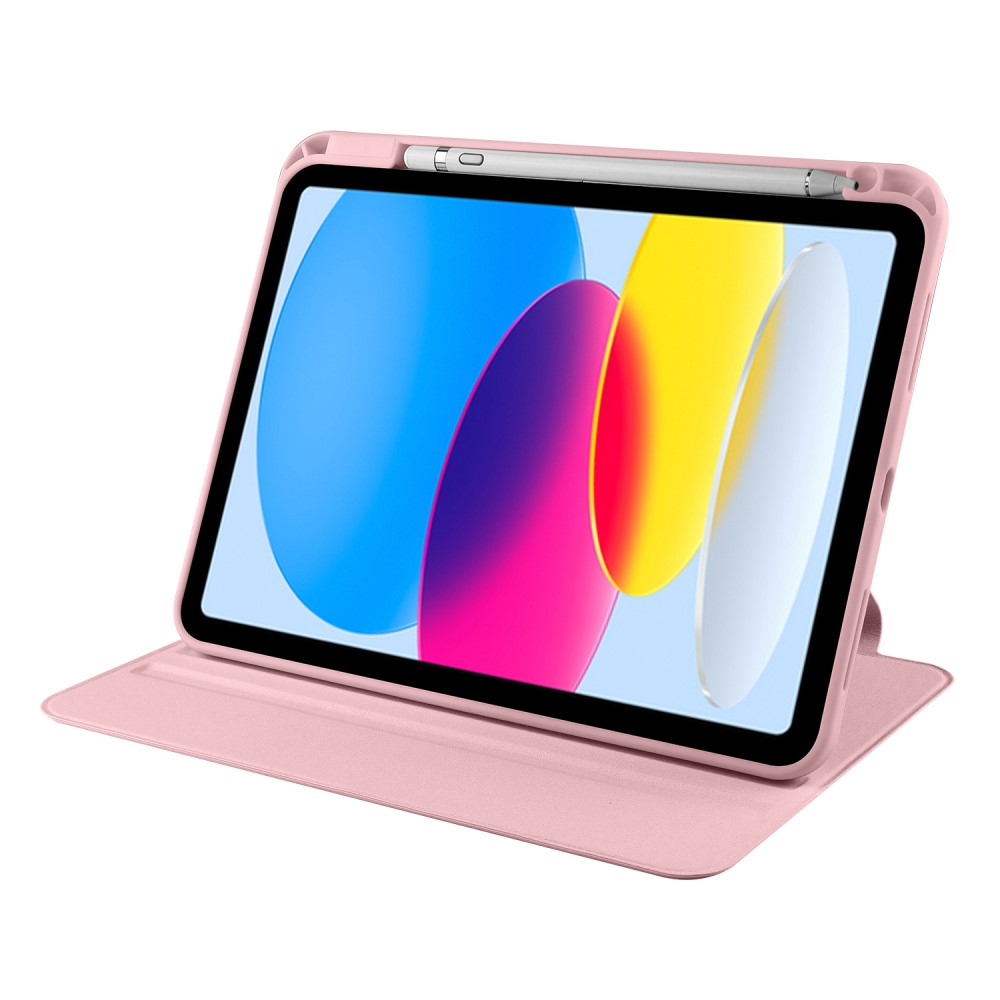 iPad Air 13 2026-2024 Fodral Hybrid Rotation Pennhållare Rosa